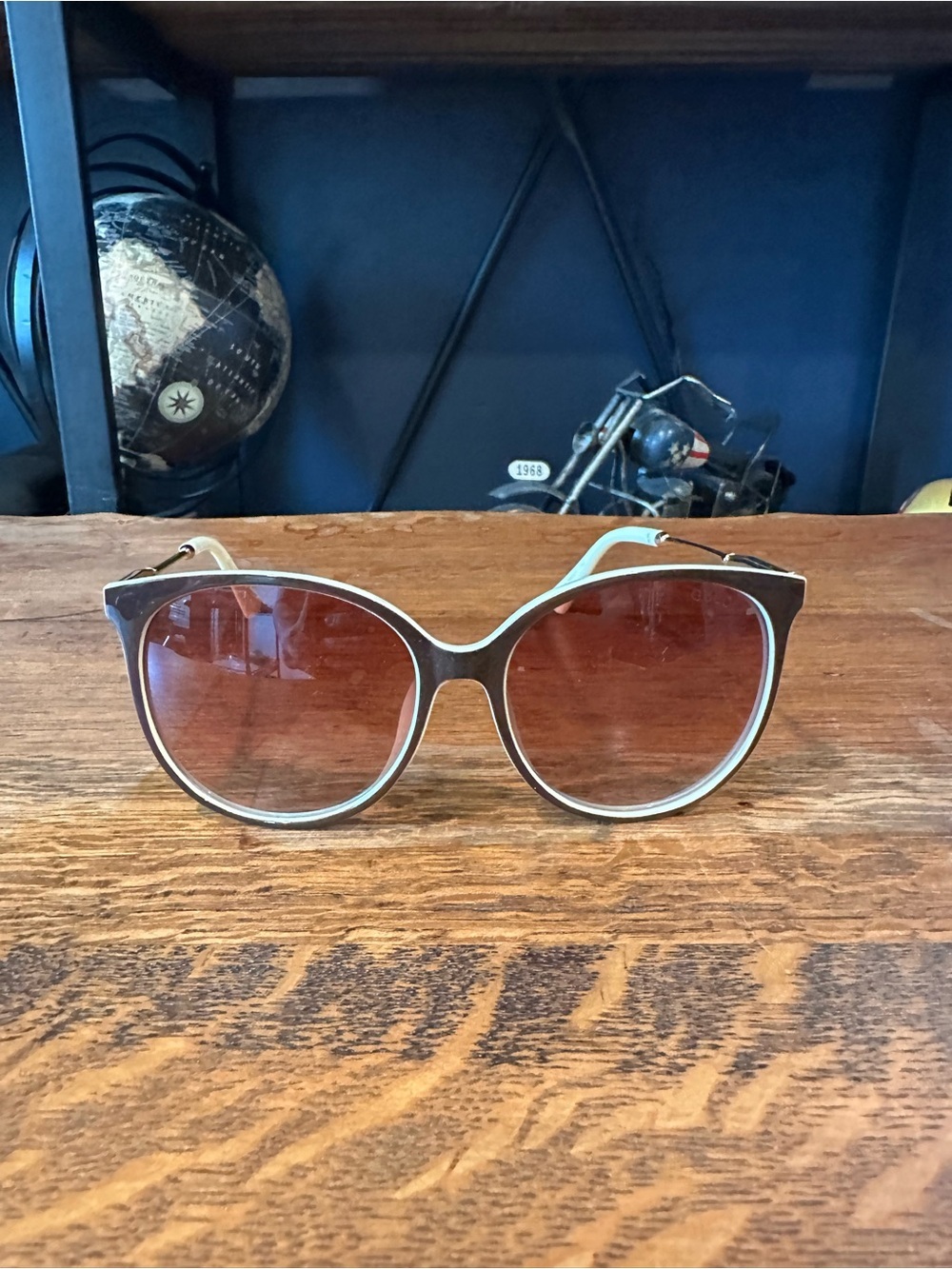 Women's Cat-Eye Sunglasses in Brown Frame with Brown Lenses